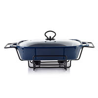 AUFLAUFFORM Modern Kitchen Blau 41.5/25.6/15 cm Keramik - Dunkelblau, Keramik (25.6/15/41.5cm) - Mondex