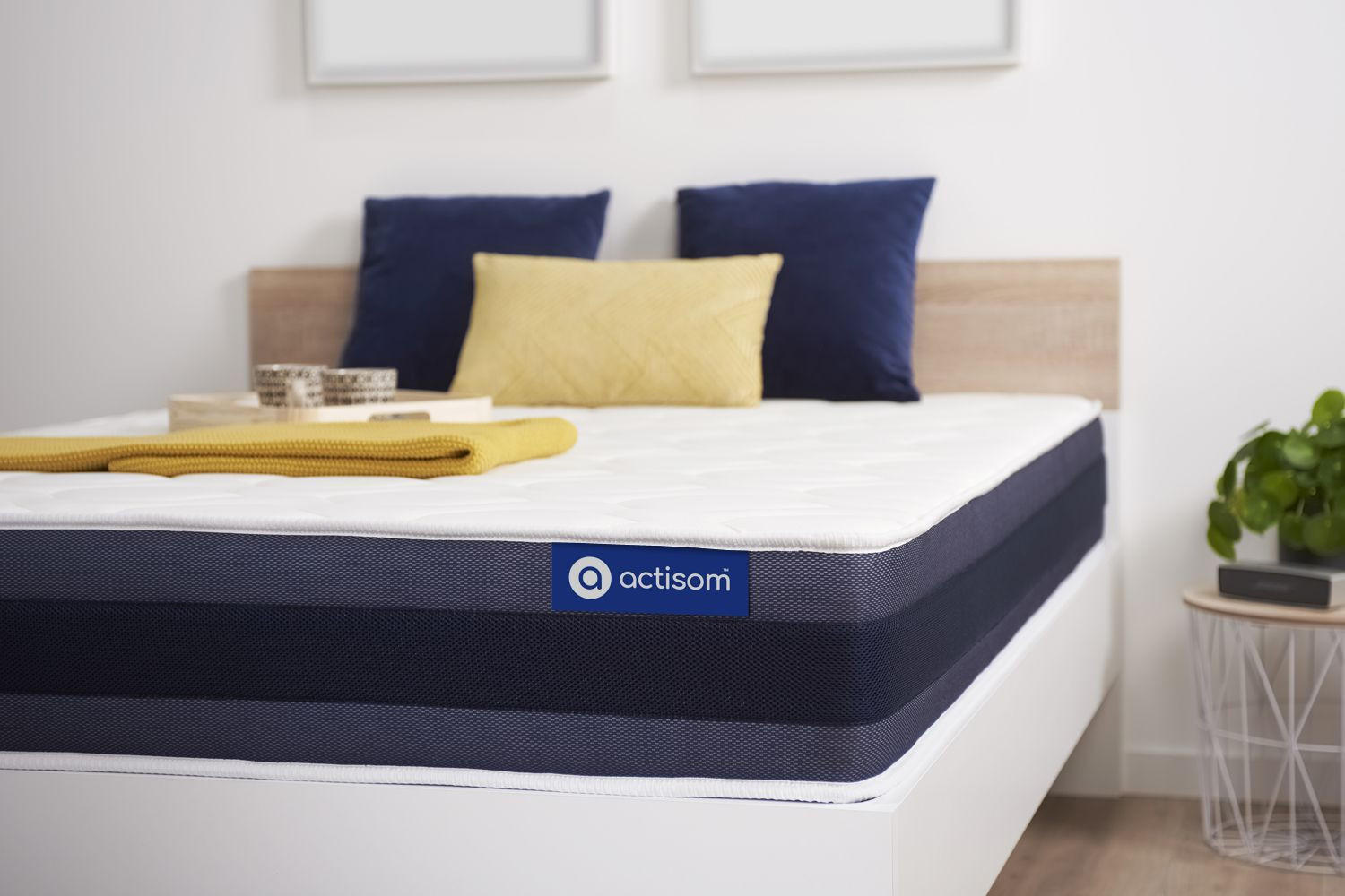 MATRATZE Actilatex morpho Latex und Memory-Schaum 80 x 200 cm h1 - Weiß, Textil (80/200cm) - ACTISOM