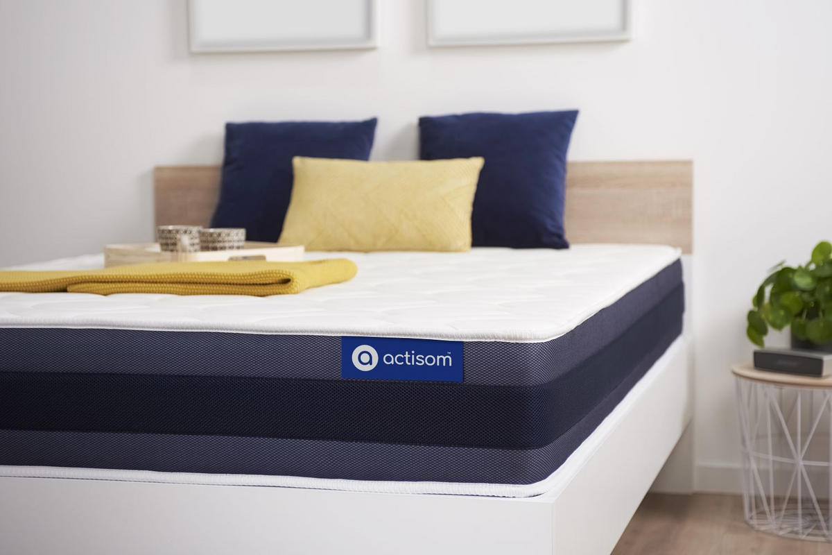 MATRATZE Actilatex morpho Latex und Memory-Schaum 100 x 220 cm h1 - Weiß, Textil (100/220cm) - ACTISOM