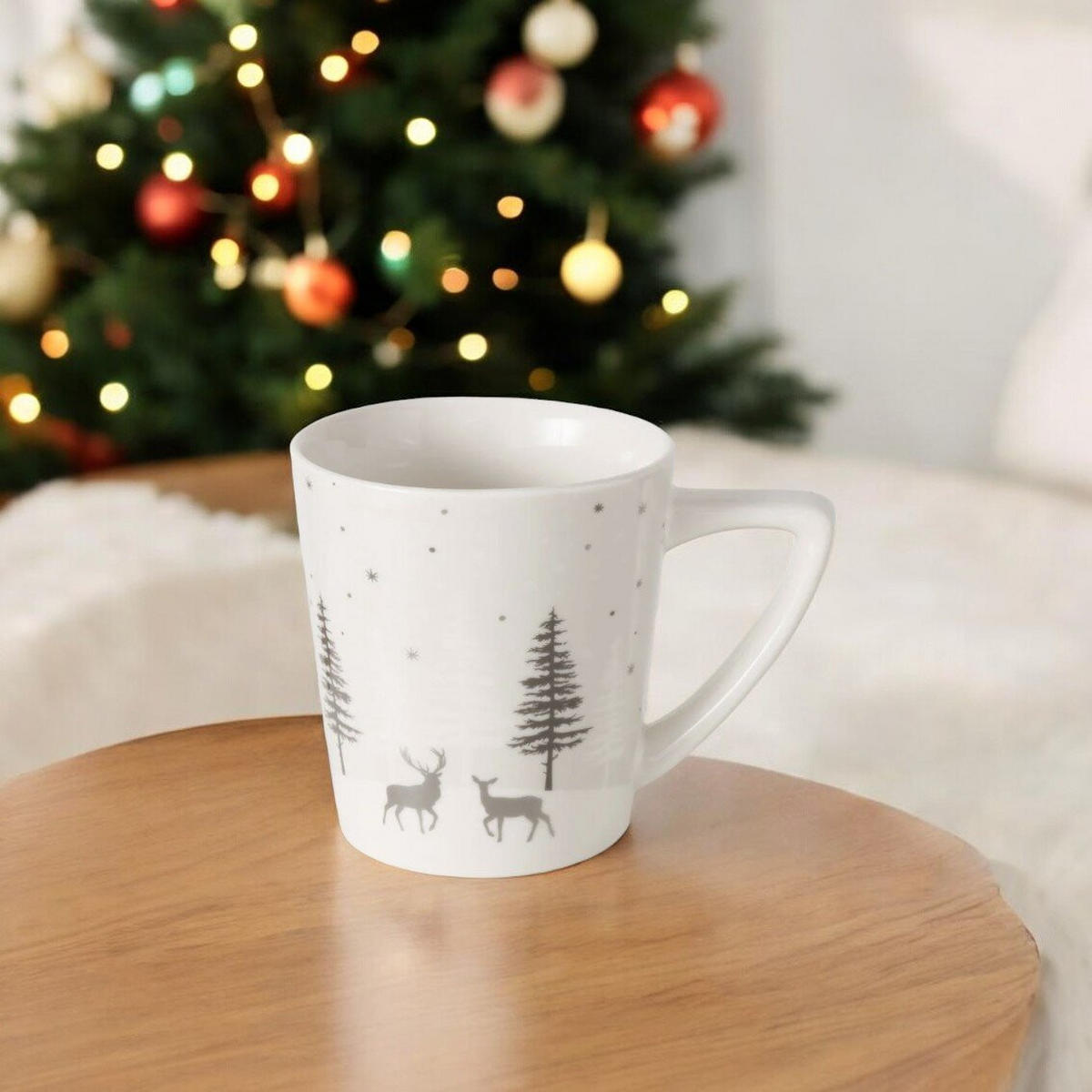 BECHER Vancouver 300 ml - Grau, Keramik (300L) - Boltze Home