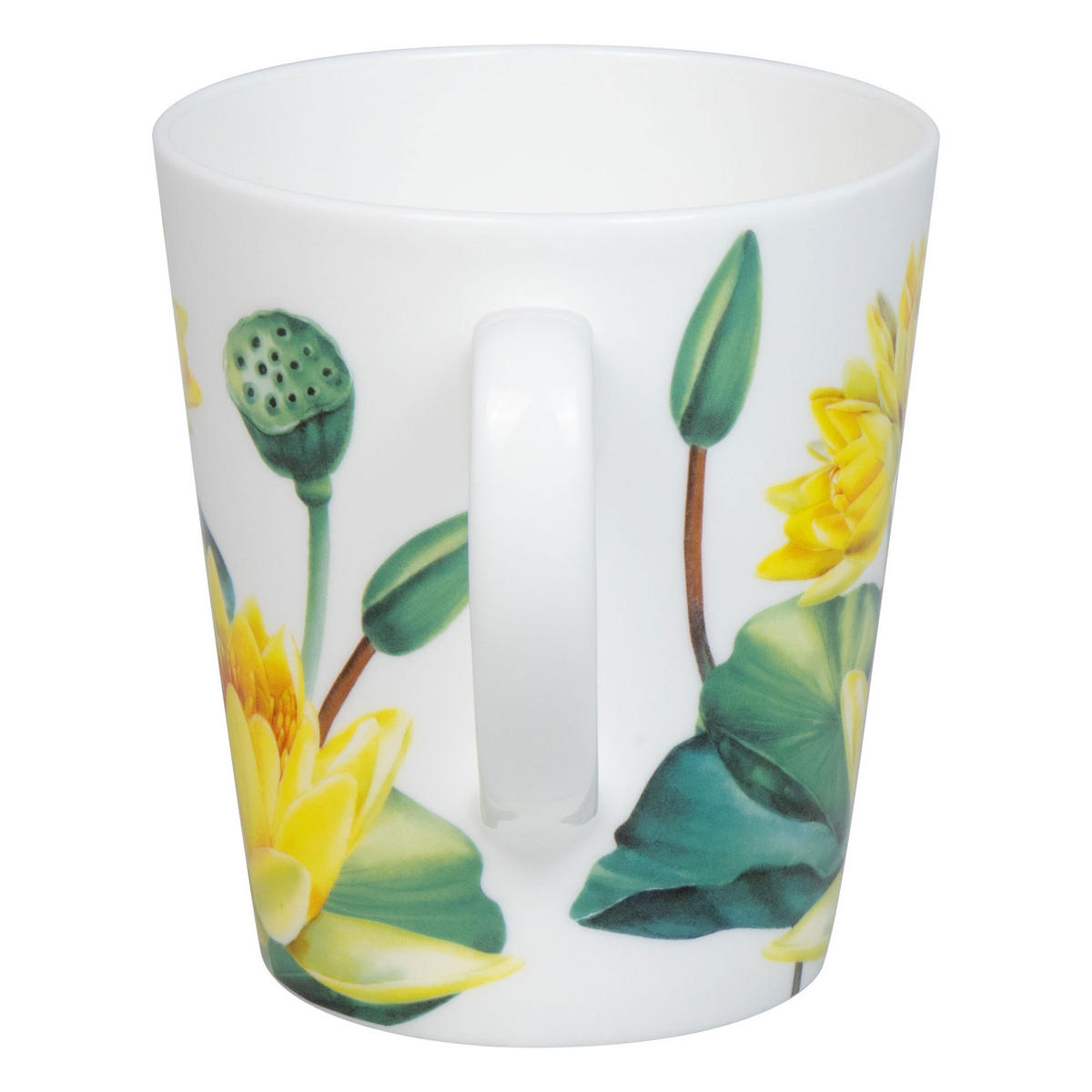 KAFFEEBECHER Wunderbar - Lotus im Geschenkkarton - Naturfarben, Keramik (0.6L) - Könitz