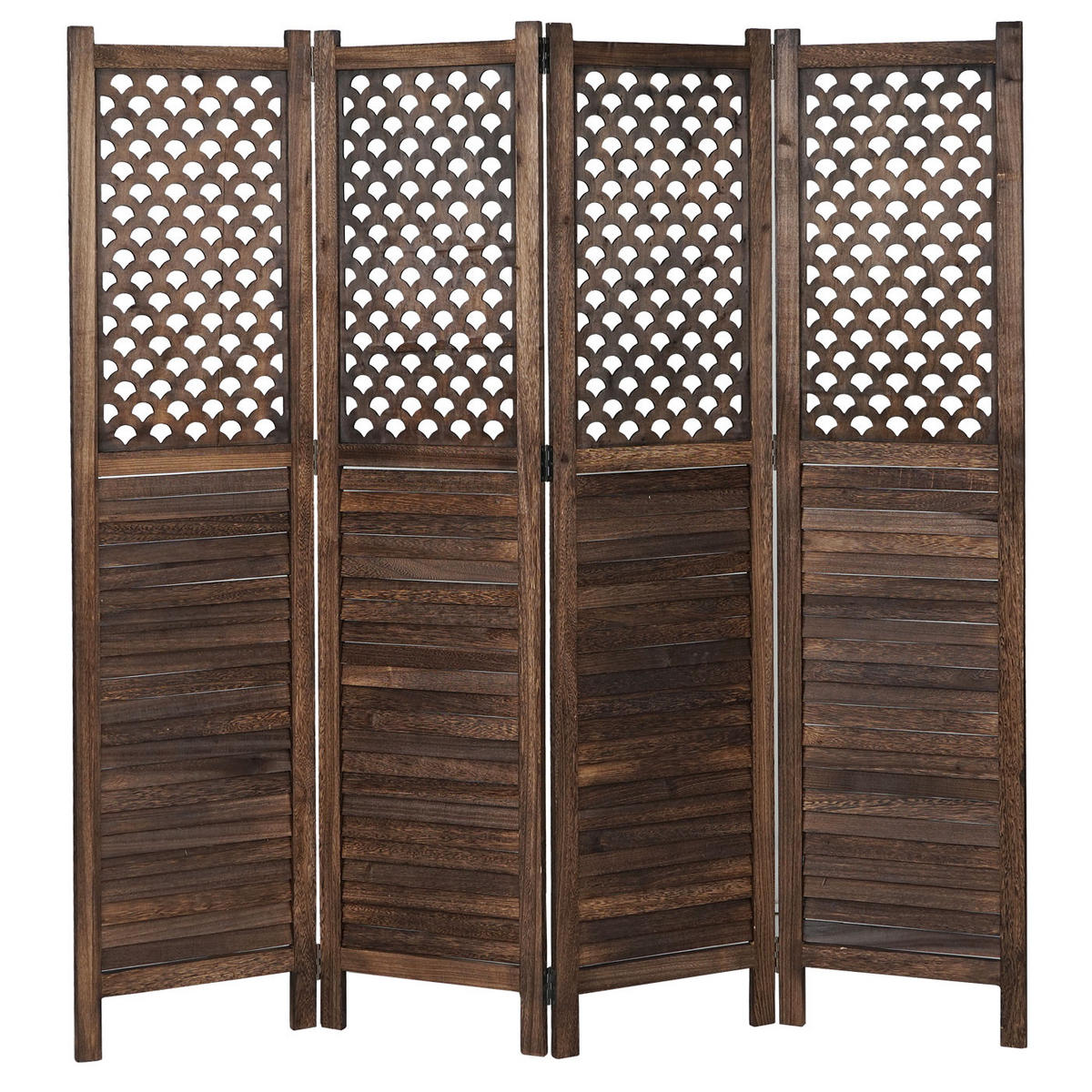 PARAVENT Braun - Braun, Holz (161/170/2cm) - MCW