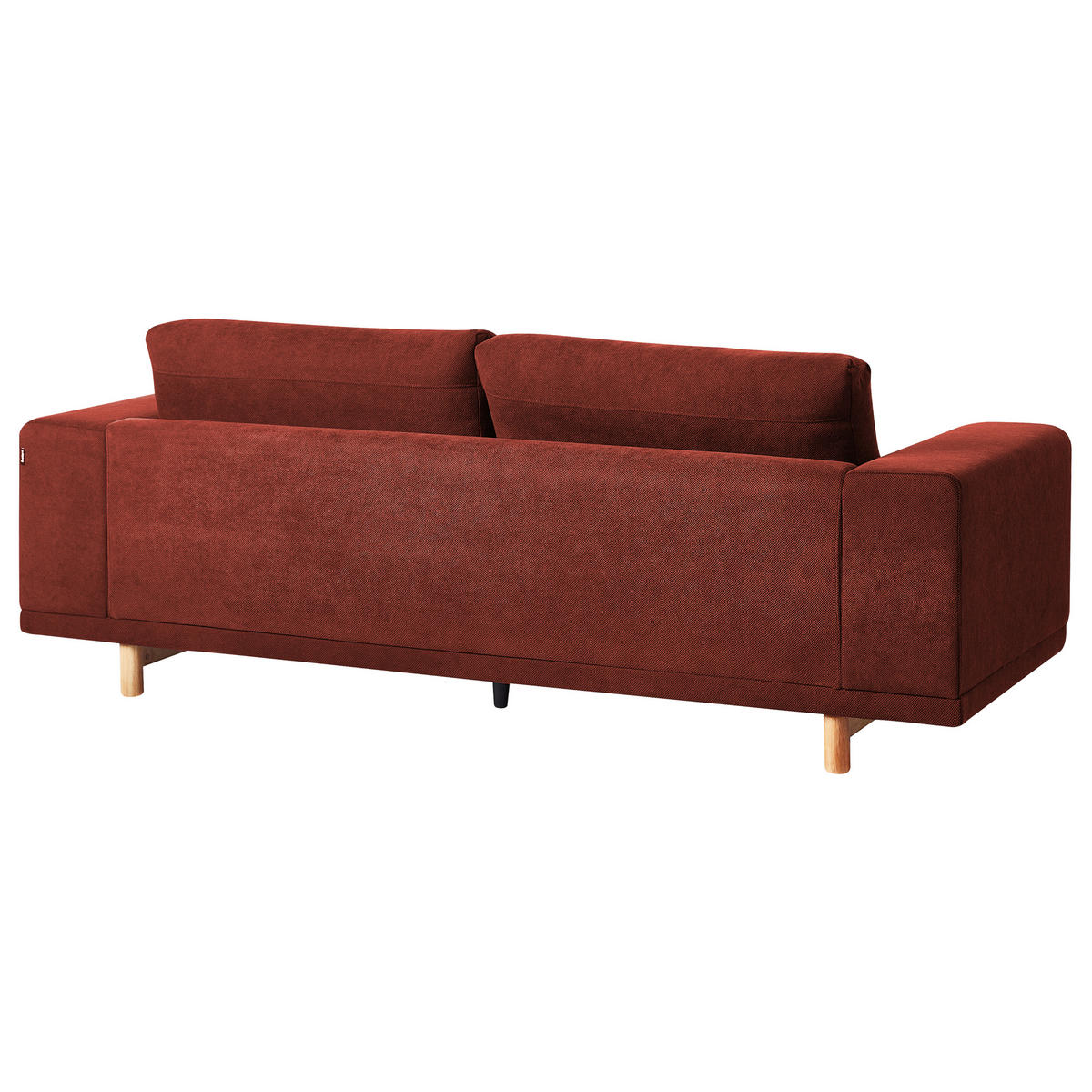 POHOVKA 3-místná Látka Červená Nivala - červená, textil (220/76/84cm) - Beliani