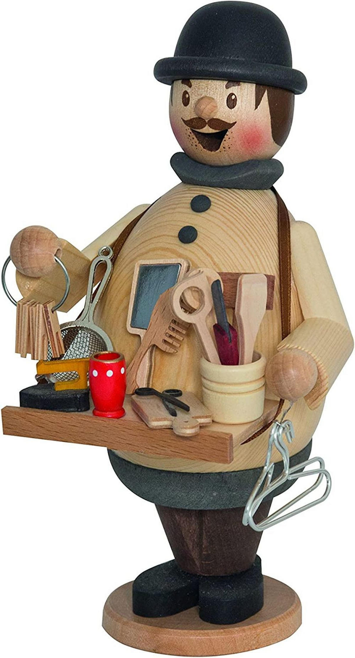 RAUCHMANN Max als Hausierer / Betler 16 cm - Multicolor, Holz (10/16/10cm)