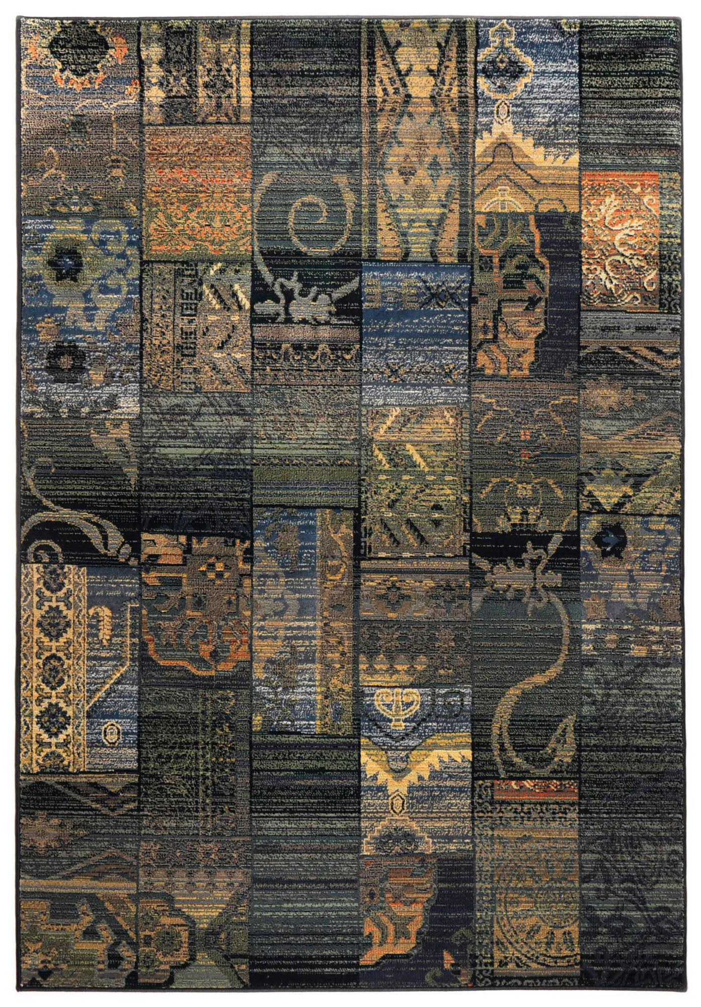 Theko Webteppich Blau 200x285 cm