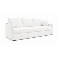 SOFA Weiß SISI Mit Schlaffunktion Boucle - Weiß, Textil (207/90/87cm) - Sepro Meble