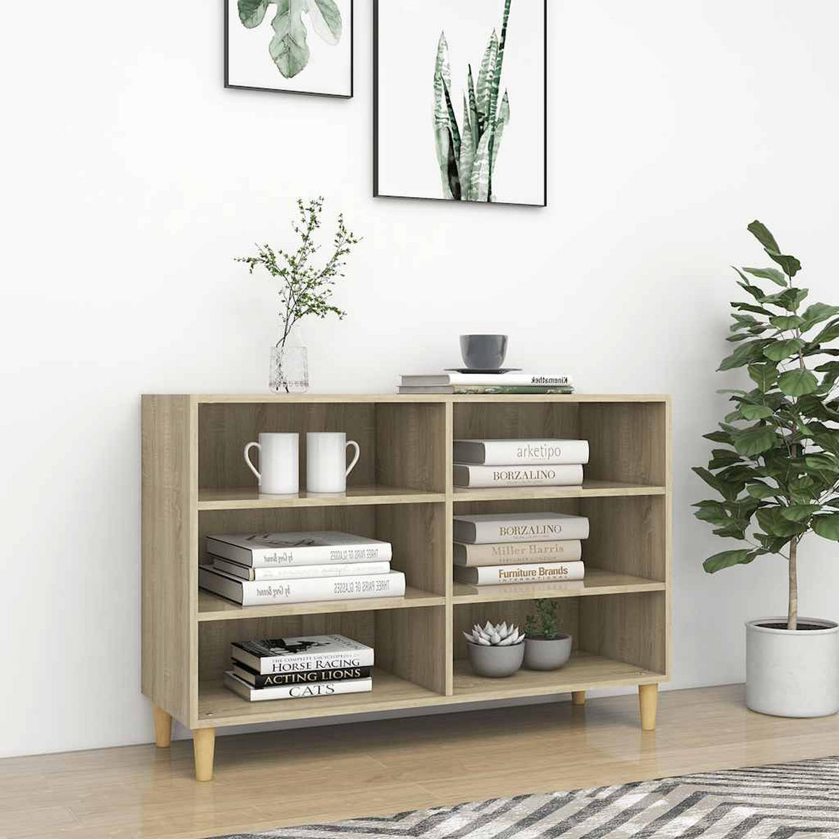 SIDEBOARD Sonoma-Eiche 103,5/35/70 Cm Holzwerkstoff - Sonoma Eiche, Holz/Holzwerkstoff (103.5/70/35cm) - vidaXL