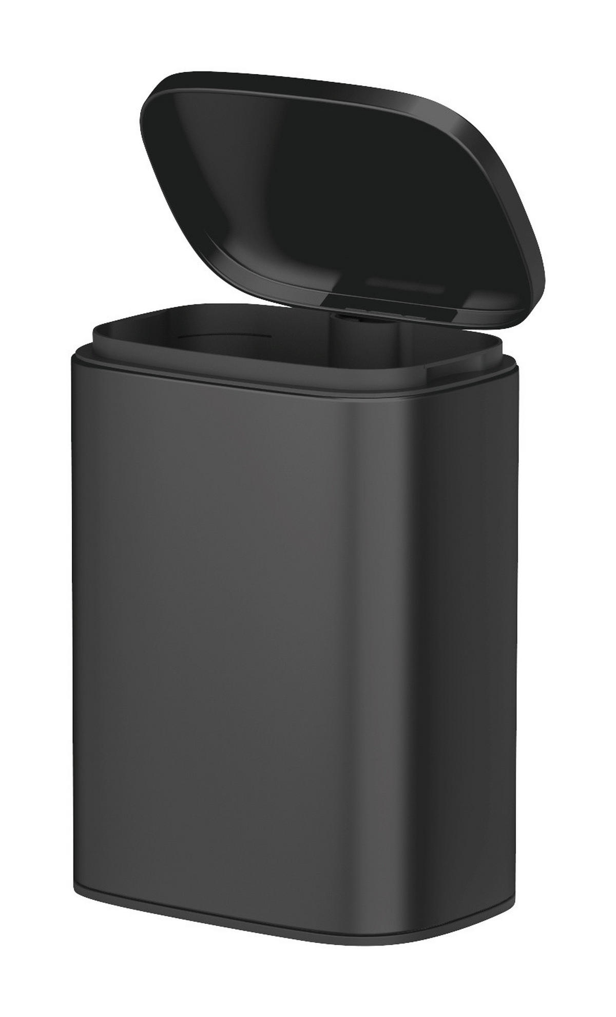ABFALLEIMER zum Aufhängen Sare 5 l 19/21,5/29,5 cm - Schwarz, Metall (21.5/29.5/19cm) - Wenko