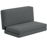 SCHLAFSOFA 138/270 cm Liegefläche in Dunkelgrau – faltbar und platzsparend - Dunkelgrau, Textil (138/10/270cm) - BEAOK