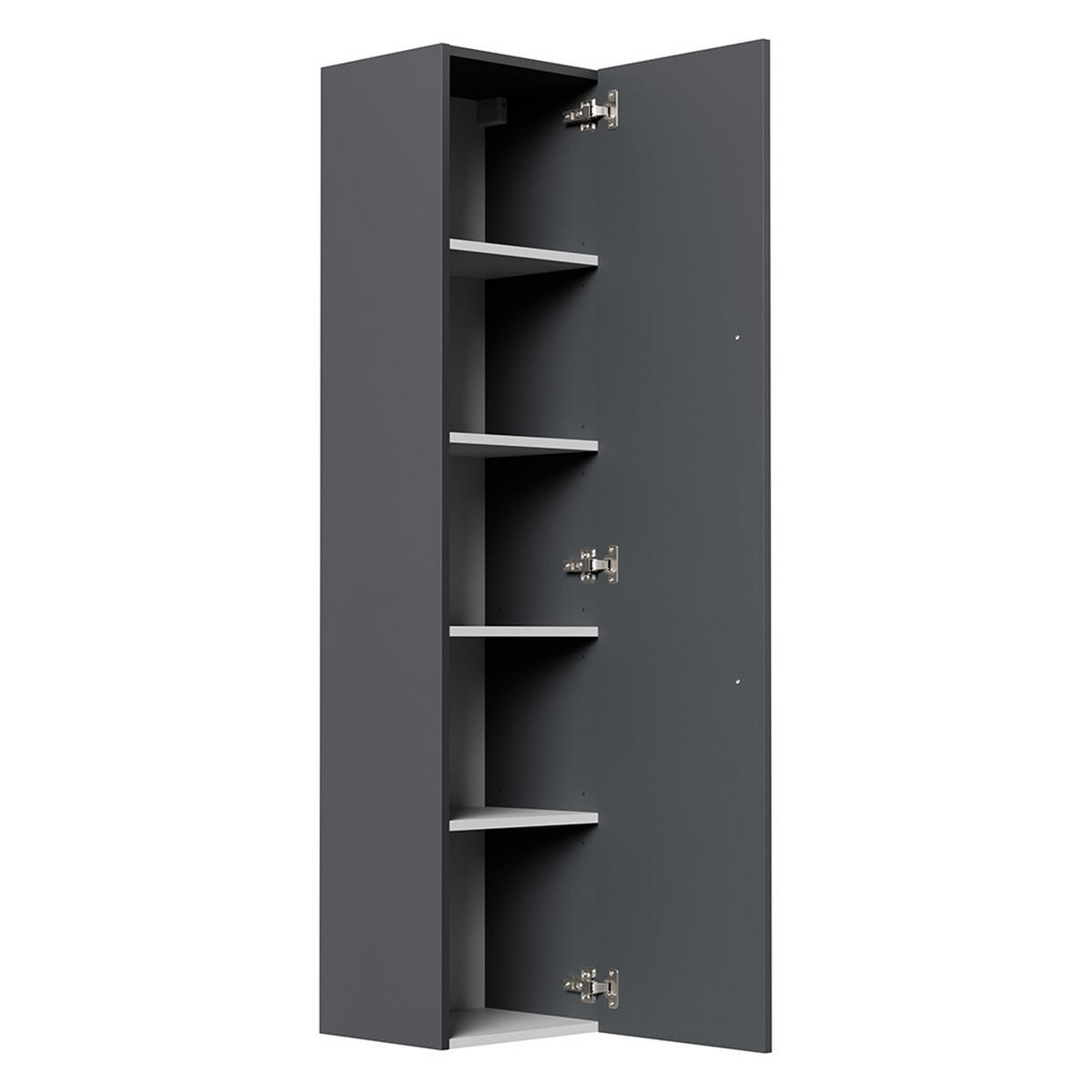 BADMÖBEL-SET 6-TLG. Harlingen-02 - Grau, Holzwerkstoff (229/150/46cm) - Lomado