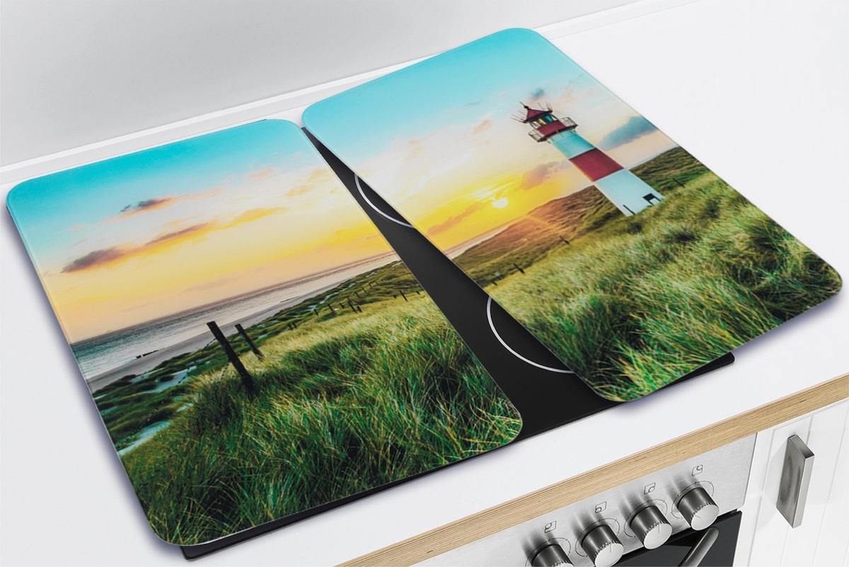 HERDABDECKPLATTEN Glas Lighthouse 52/30/1,8 cm - Multicolor, Glas (30/1.8/52cm) - Maximex