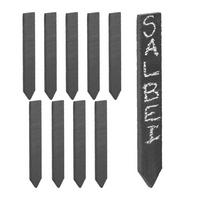 10XPFLANZENSTECKER - Anthrazit, Stein (3/20/0.5cm) - Relaxdays