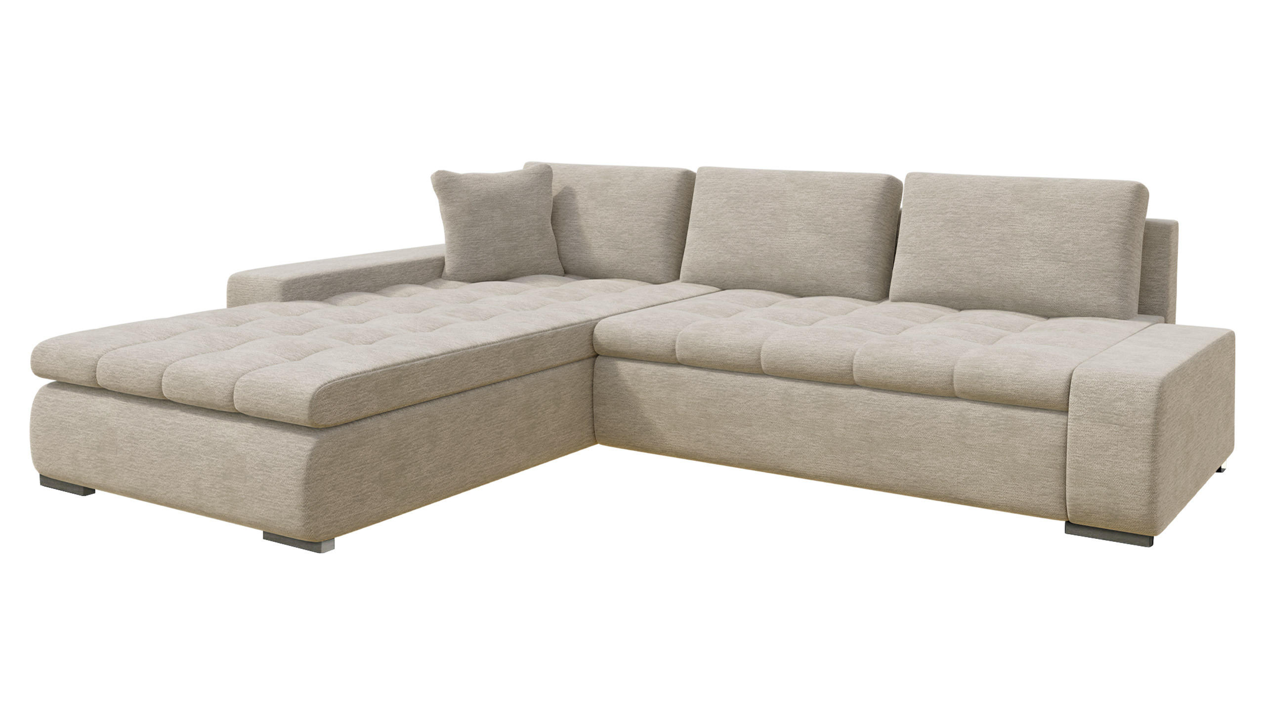 ECKSOFA Orkan - Champagner, Holz/Textil (302/213cm) - MIRJAN24