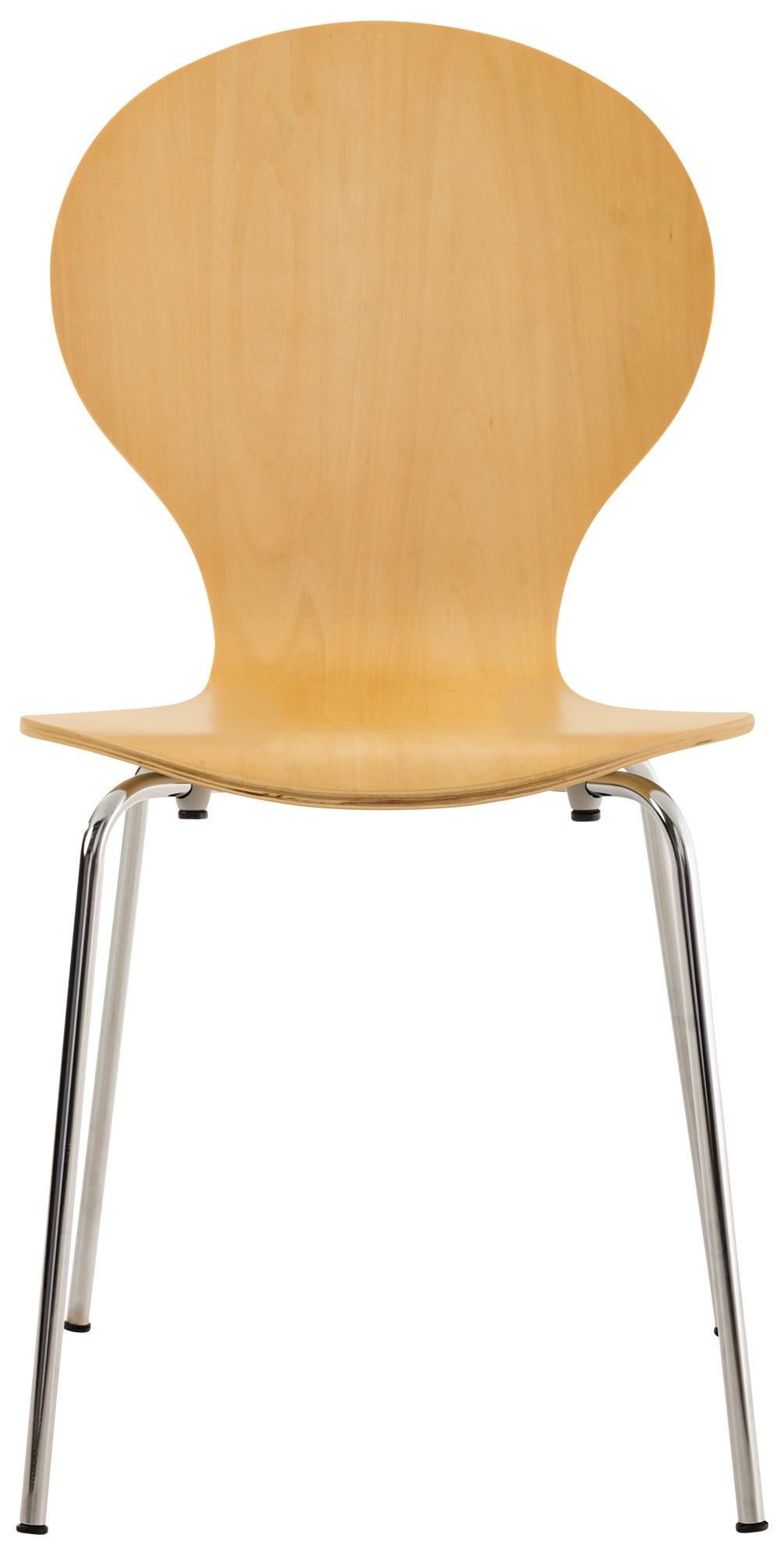 BESUCHERSTUHL 16er Set Holz natura - Eukalyptusholzfarben, Holz (43/86/45cm) - CLP