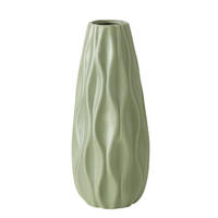 KERAMIKVASE Luana 25 cm - Grün, Keramik (25cm) - Boltze Home