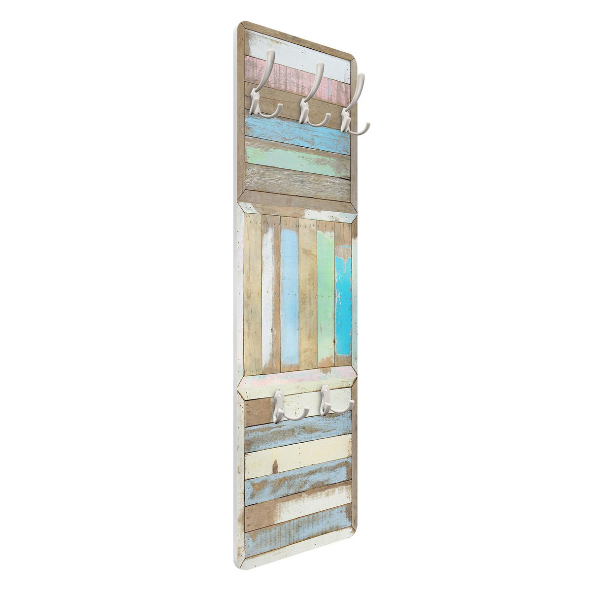 WANDGARDEROBE - Rustic Timber 34/105 cm - Blau, Holzwerkstoff (34/105/1.6cm) - Bilderwelten