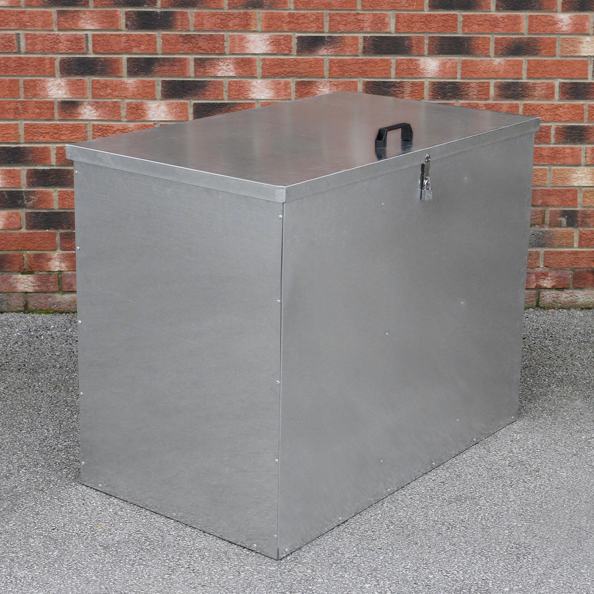 FUTTERBEHÄLTER verzinkt - 3 Fächer - Alufarben, Metall (112/1/67cm) - Monstershop