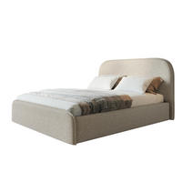 BETT 160x200 - Polsterbett mit Bettkasten und Holzrahmen - Modern Betten - Eleganter Puente-Stoff - Kollektion Vienna - Beige - Beige, Holz/Textil (160/200cm) - Alpi-Möbel