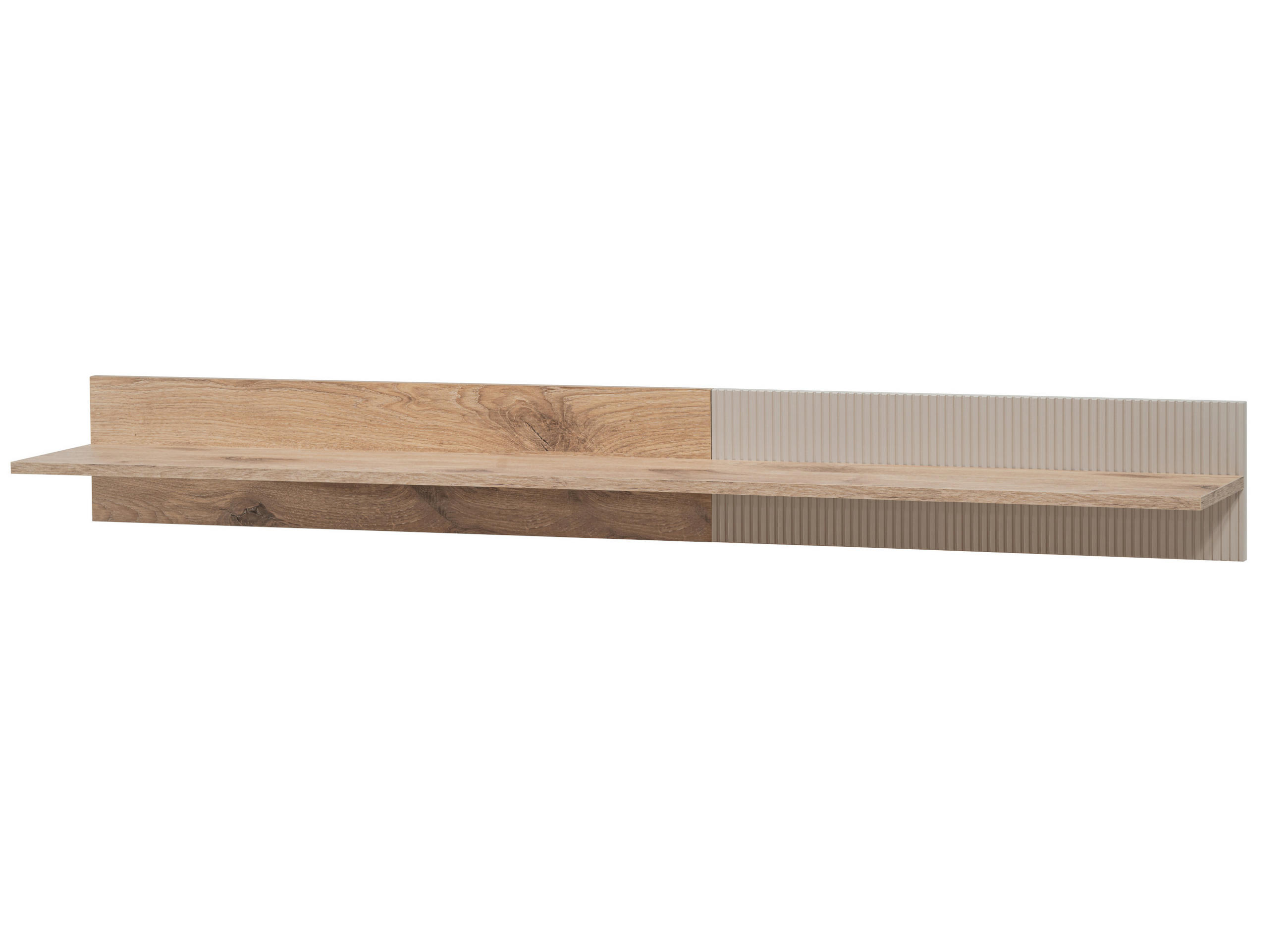 Inn.Furn Wandboard Eiche, Kaschmir 160x20x25 cm