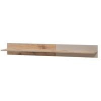 WANDBOARD Eiche Viking, Kaschmir 160 cm, Wandregal mit gefrästen Rillen - Kaschmir/Eichefarben, Holzwerkstoff (160/20/25cm) - Inn.Furn