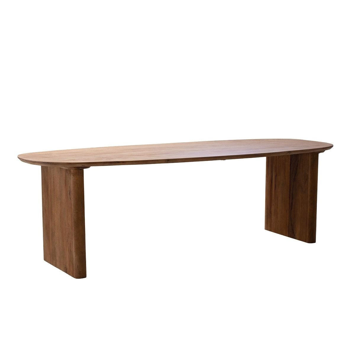 ESSTISCH oval aus Mangoholz 210cm, natürlich - Braun, Holz (210/100/76cm) - Giga Meubel