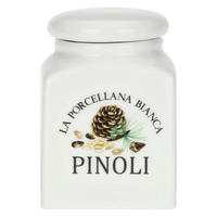 VORRATSDOSE Pinoli 0,175 l - Multicolor, Keramik (7/6.5/10cm) - La Porcellana Bianca