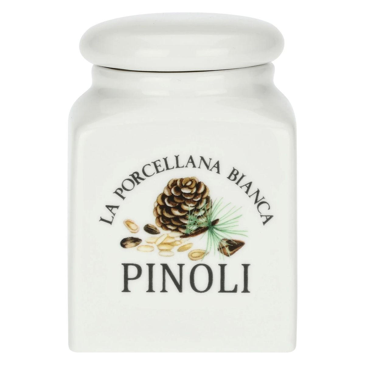 VORRATSDOSE Pinoli 0,175 l - Multicolor, Keramik (7/6.5/10cm) - La Porcellana Bianca