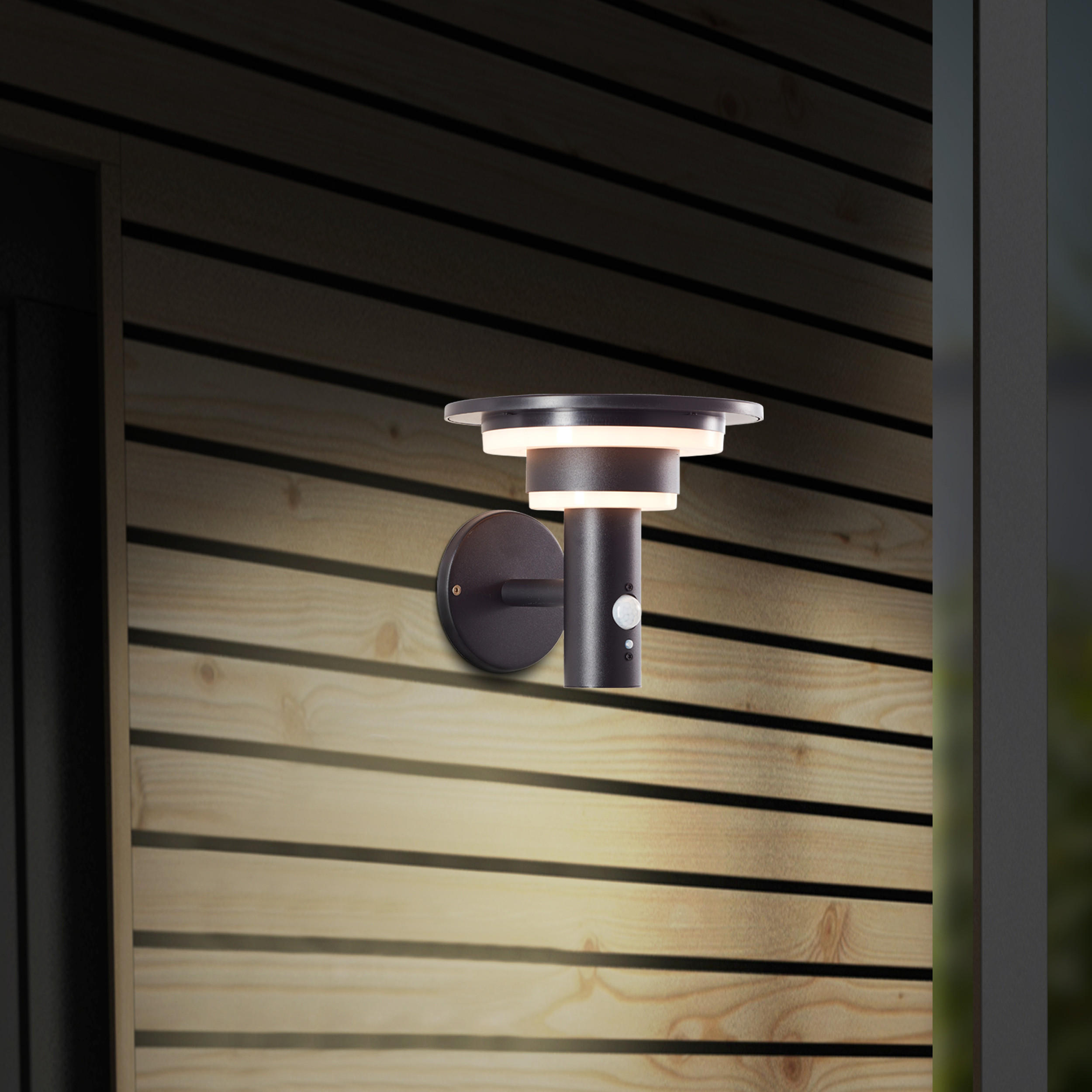 AUSSENWANDLEUCHTE Garvina G40405/06 - Schwarz, Metall (21.3/18.5/21cm) - Brilliant