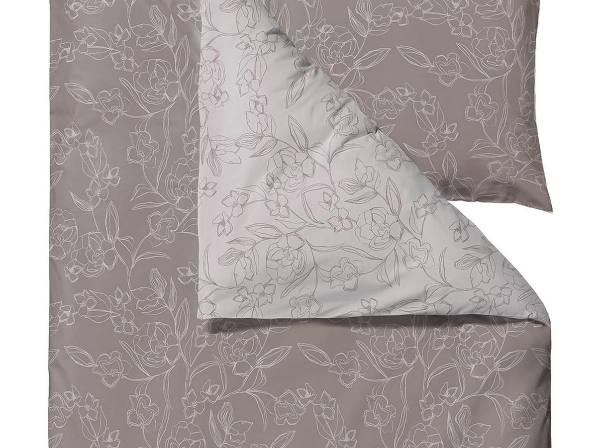 BETTWÄSCHE Infinity braun 135/200 cm Baumwolle - Braun, Textil (135/200cm) - Södahl