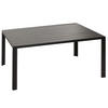 ALU-ESSTISCH rechteck Anthrazit - Anthrazit, Metall (80/140/72cm) - MCW