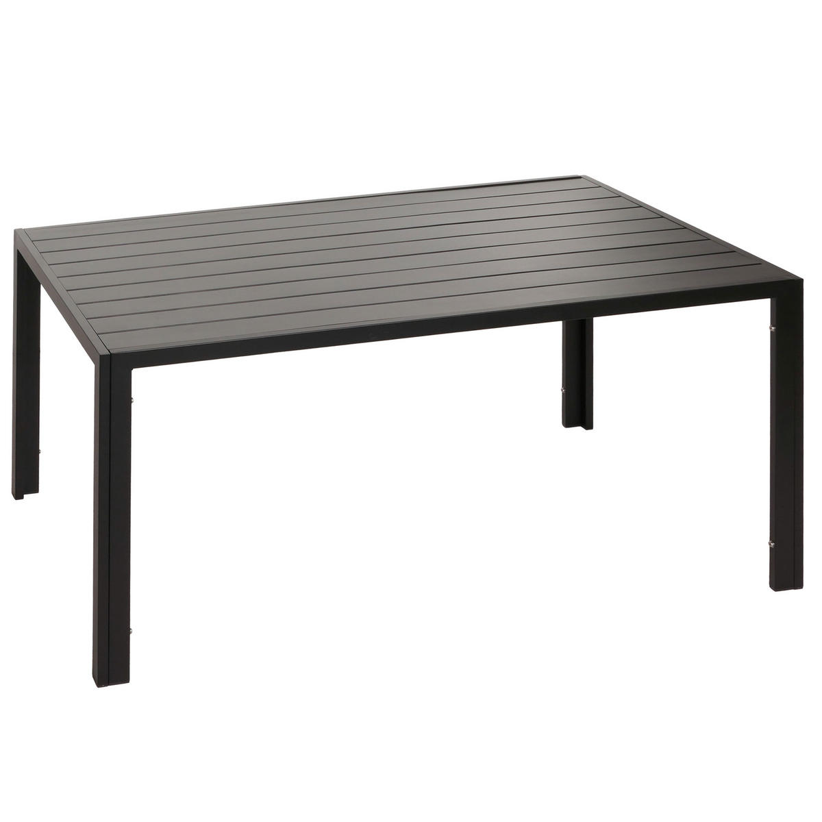 ALU-ESSTISCH rechteck Anthrazit - Anthrazit, Metall (80/140/72cm) - MCW