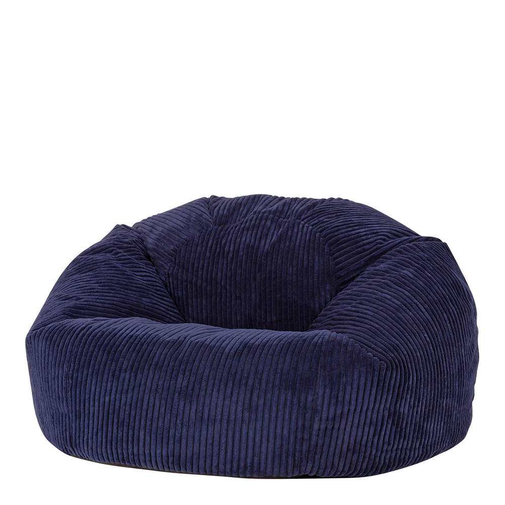 SITZSACK Klassisch , Cord - Dunkelblau, Textil (85/50/85cm) - icon