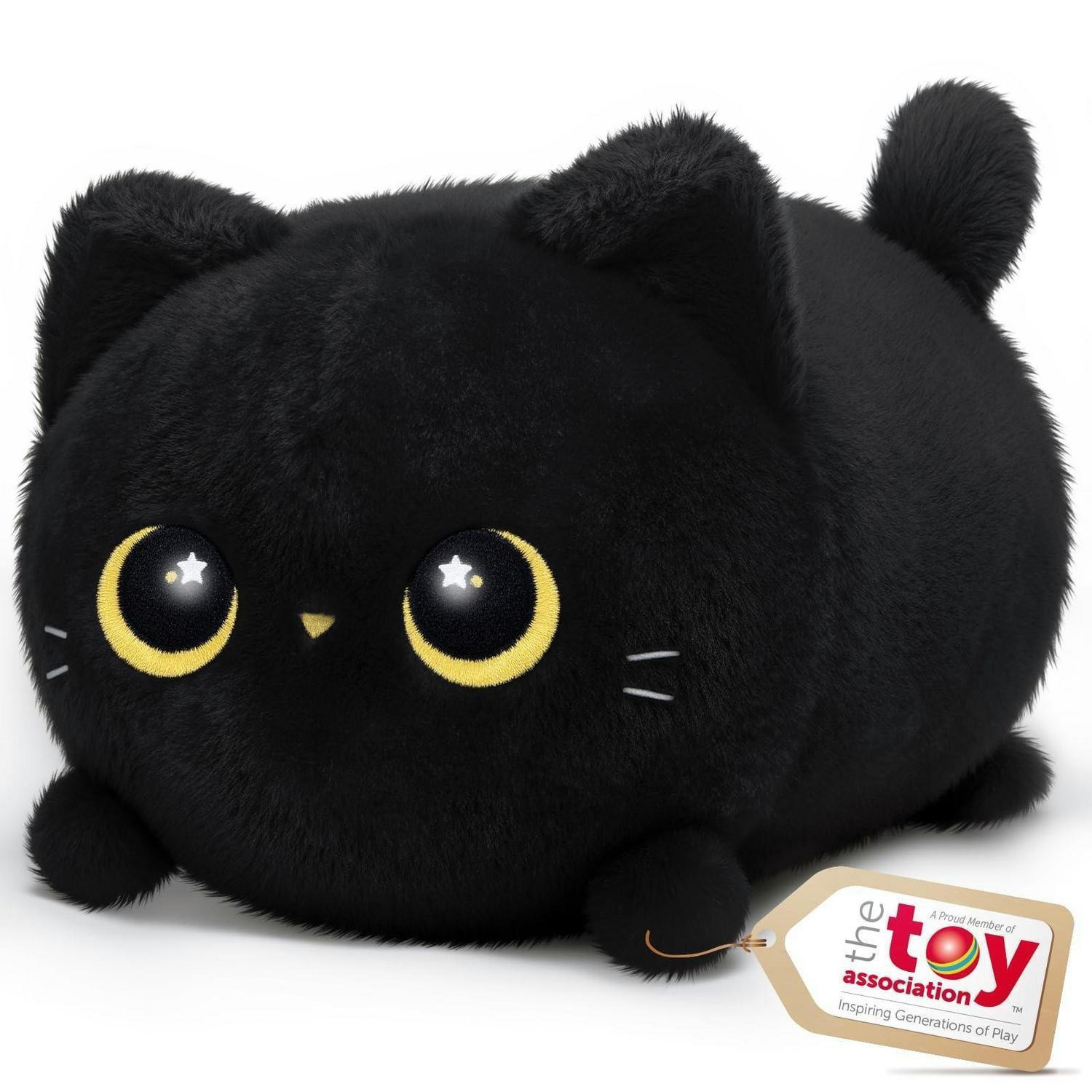 PLÜSCHTIER Schwarze Katze 40 cm - Schwarz, Textil (22/26cm)
