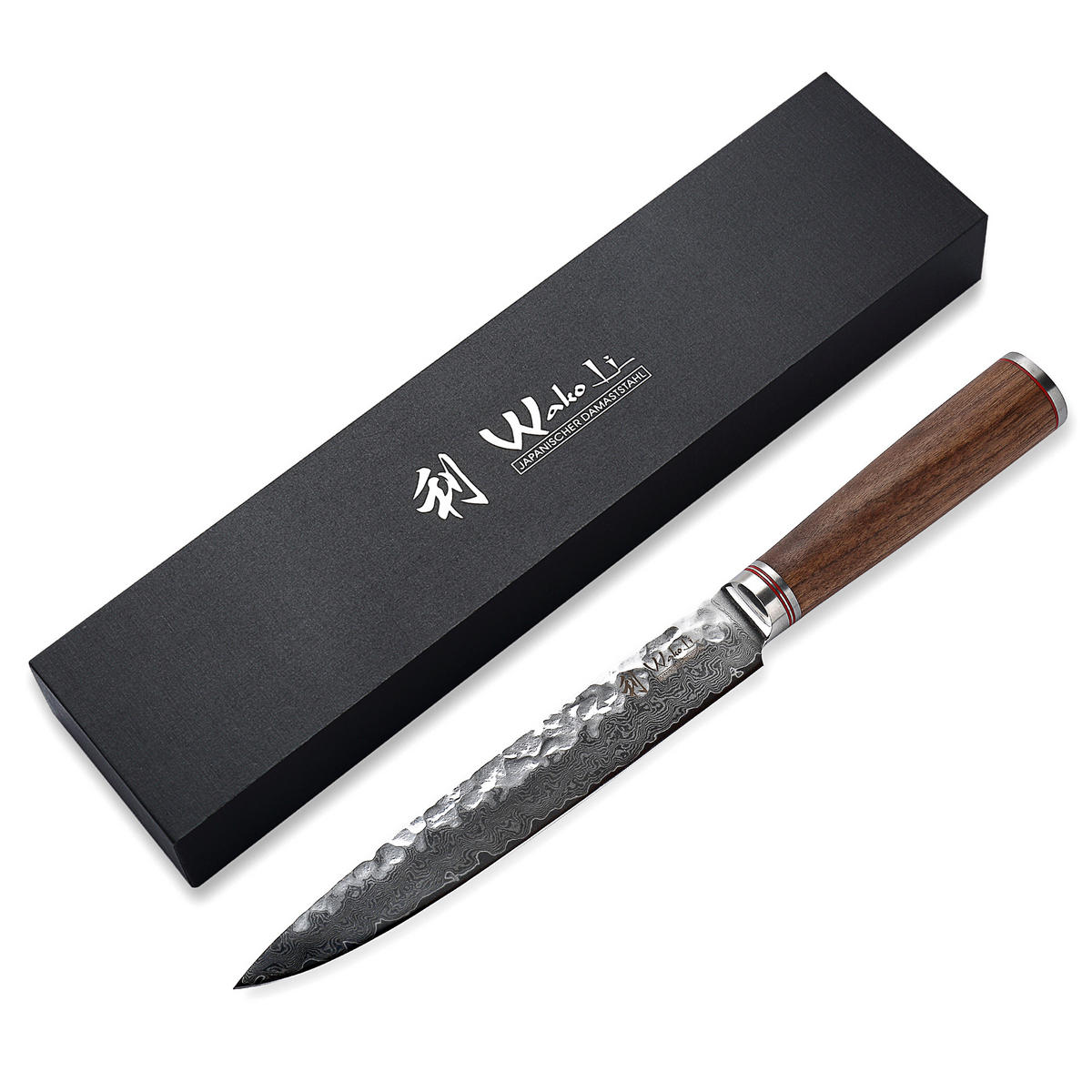 FLEISCHMESSER 20 cm - Nussbaumfarben, Holz/Metall (34cm) - Wakoli