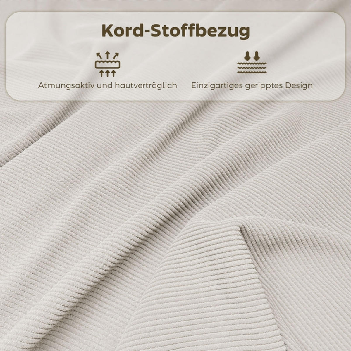 KLAPPSTUHL DE-36028 4er Set mit Stahlrahmen Cremeweiß - Creme, Metall (45/82/48.5cm) - ComfortXL