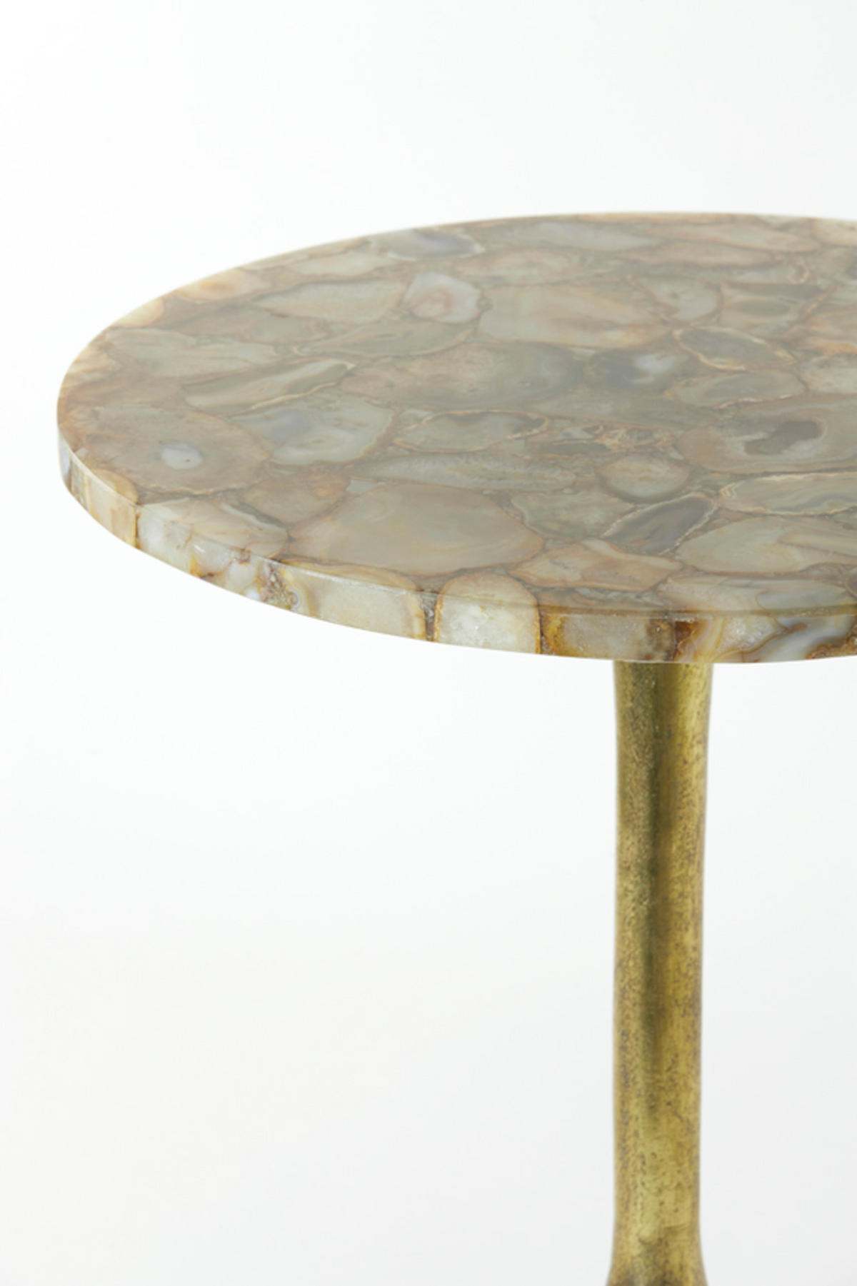 BEISTELLTISCH Rickerd Gelb Ø48/53 cm - Gelb, Metall (48/48/53cm) - Light & Living