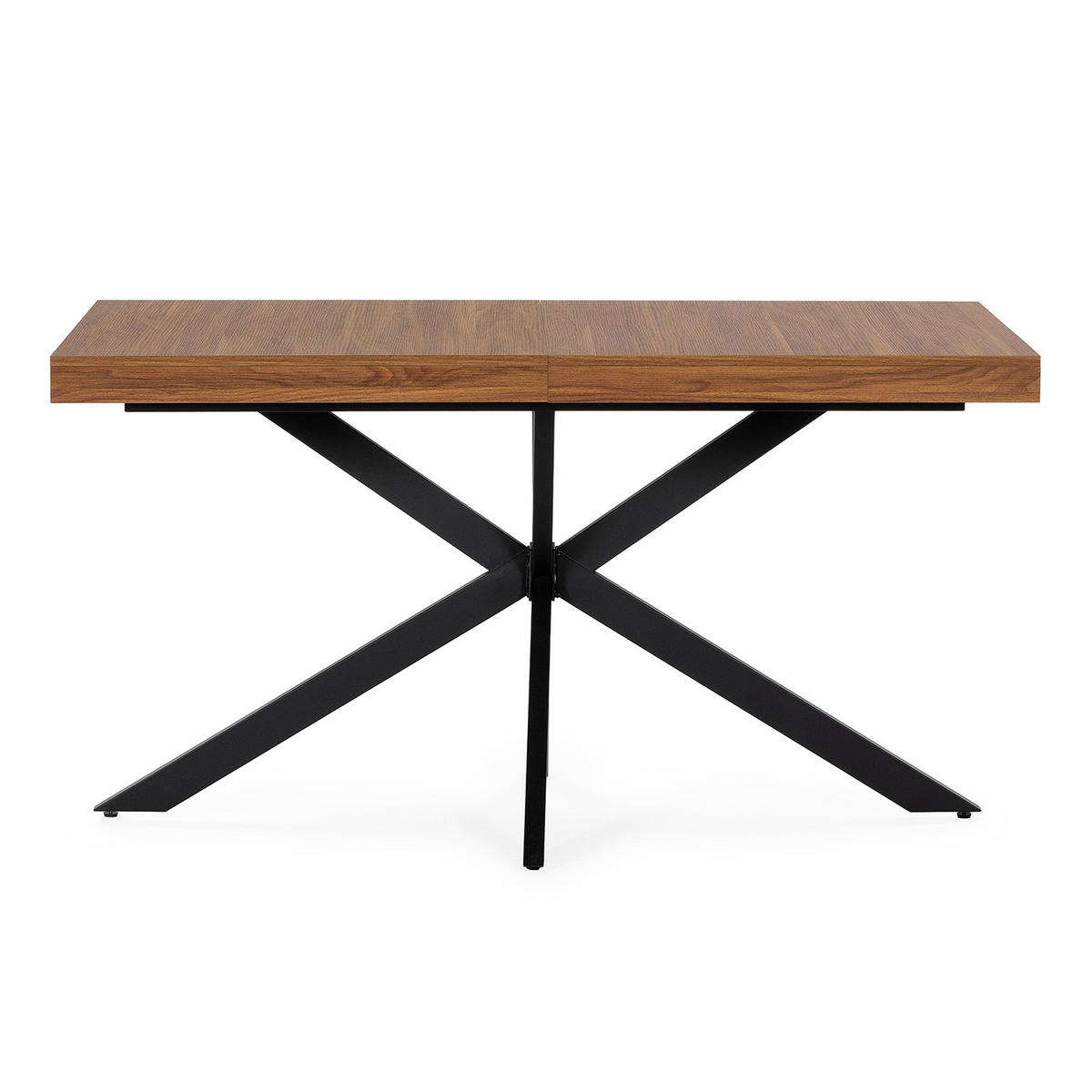 MASA DE MASA Genova cu aspect de nuc comun, 140-180 cm - culoare nucă, compozit lemnos (80/140/75cm) - VS Venta-stock