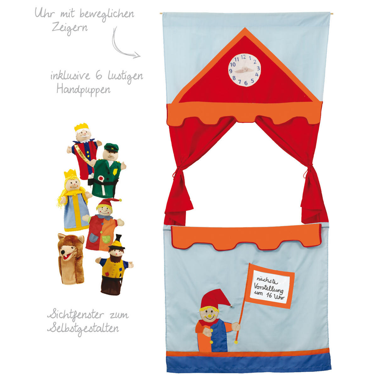 TÜRKASPERTHEATER - Blau, Textil (76/173/1cm) - Roba