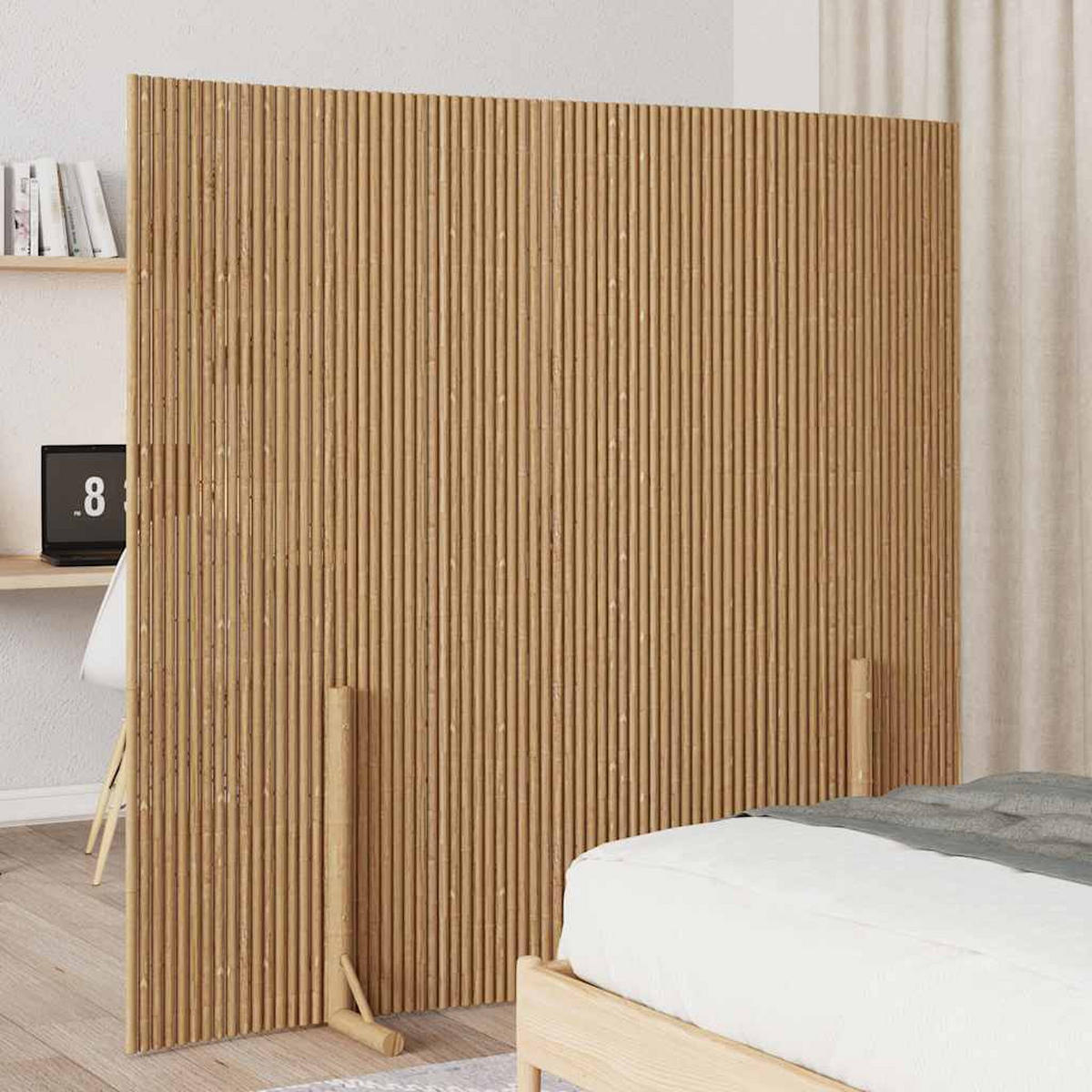 BAMBUSZAUN 180/170 Cm - Braun, Naturmaterialien (180/170cm) - vidaXL