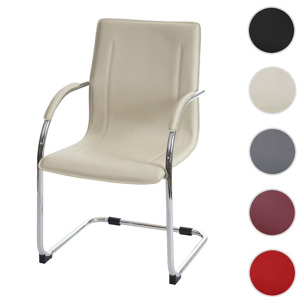 KONFERENZSTUHL Beige - Beige, Kunststoff (56/93/56cm) - MCW