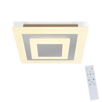 LED-DECKENLEUCHTE Claus 30/30/6 cm - Weiß, Metall (30/30/6cm) - Nettlife
