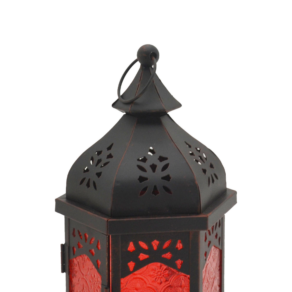 DEKORATIVE LATERNE Rot 14/16/32 cm - Rot, Metall (14/32/16cm) - Mobili Rebecca