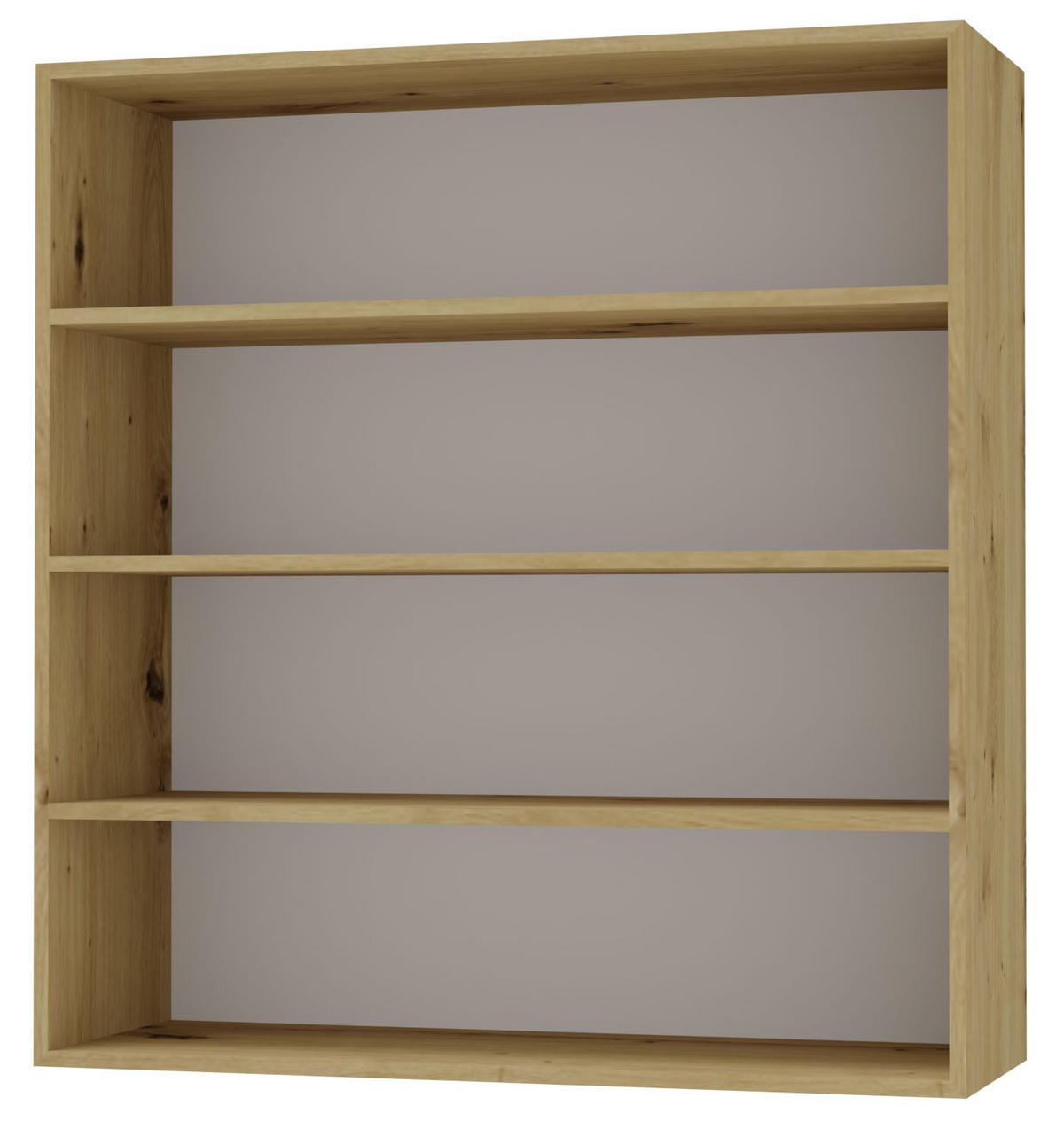HÄNGESCHRANK Florence W4/90 Eiche Artisan / RAL 9003 signalweiß HG 90 / 32,5 / 96cm - Weiß Hochglanz/Eiche Artisan, Holz/Holzwerkstoff (90/96/32.5cm) - Feldmann-Wohnen