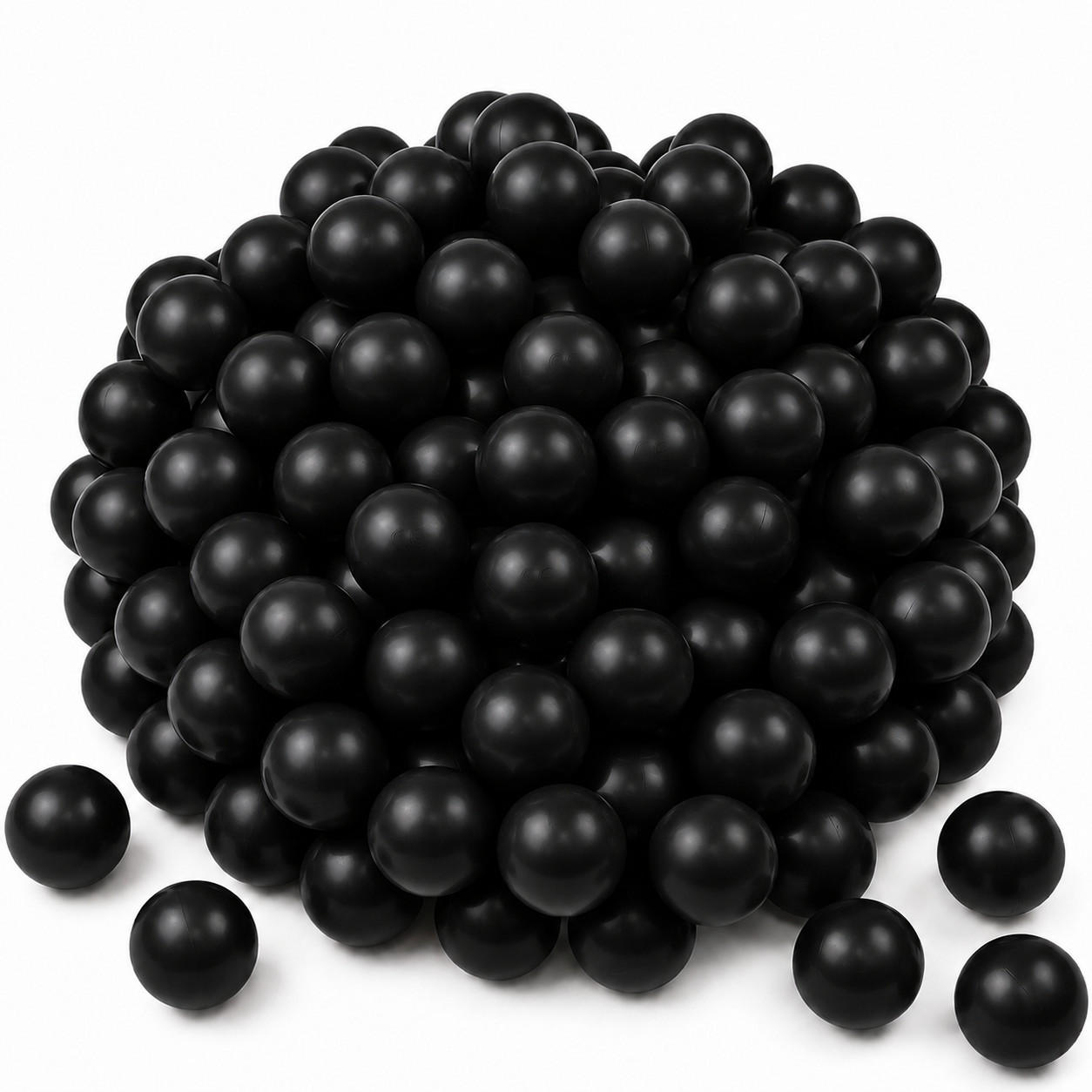 BÄLLEBAD-BÄLLE 50 Stück, Schwarz, 5.5 cm - Schwarz, Kunststoff (5.5/5.5/5.5cm) - Littletom