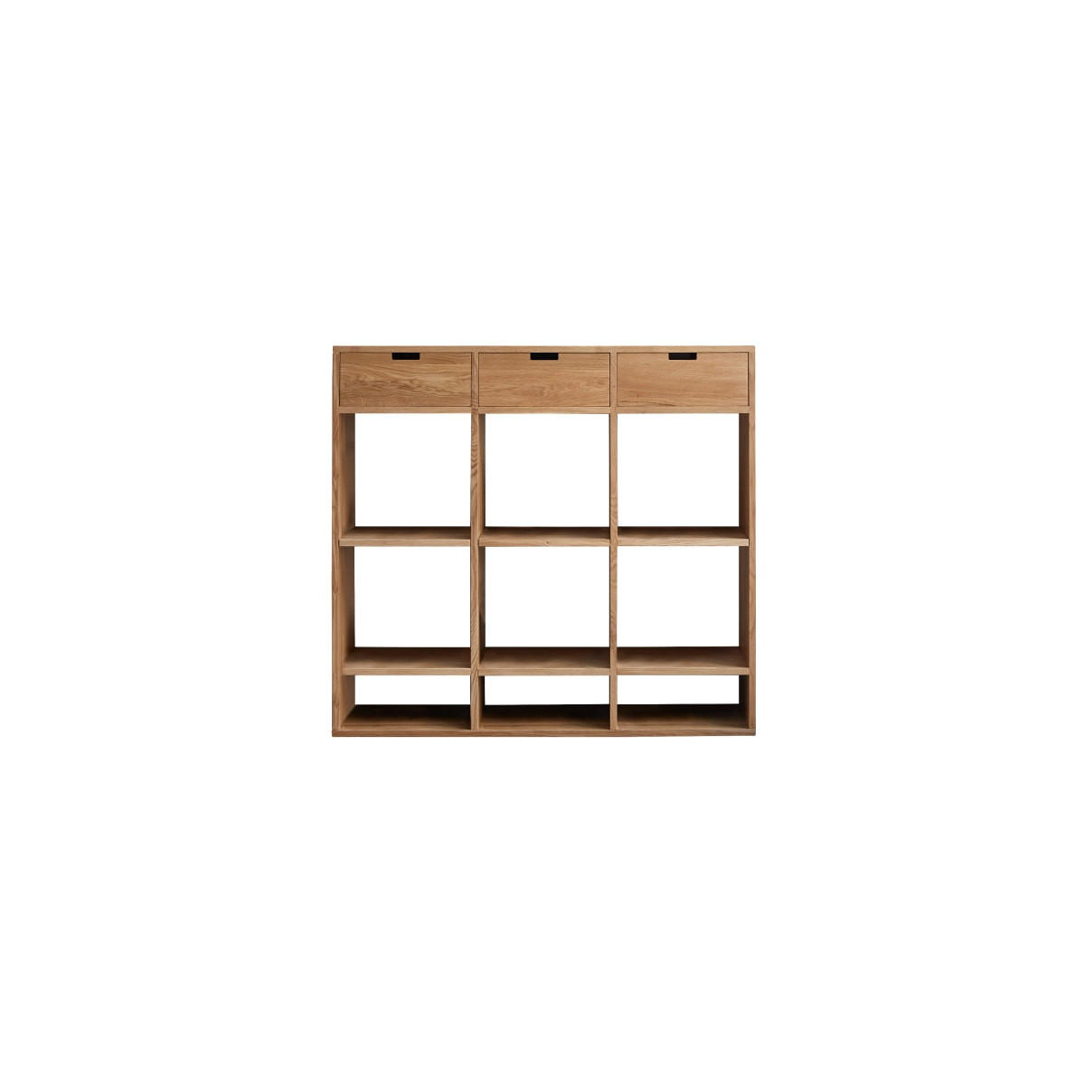 BÜCHERREGAL Miho Natur aus Eiche - Naturfarben, Holz (120/110/40cm) - Tikamoon