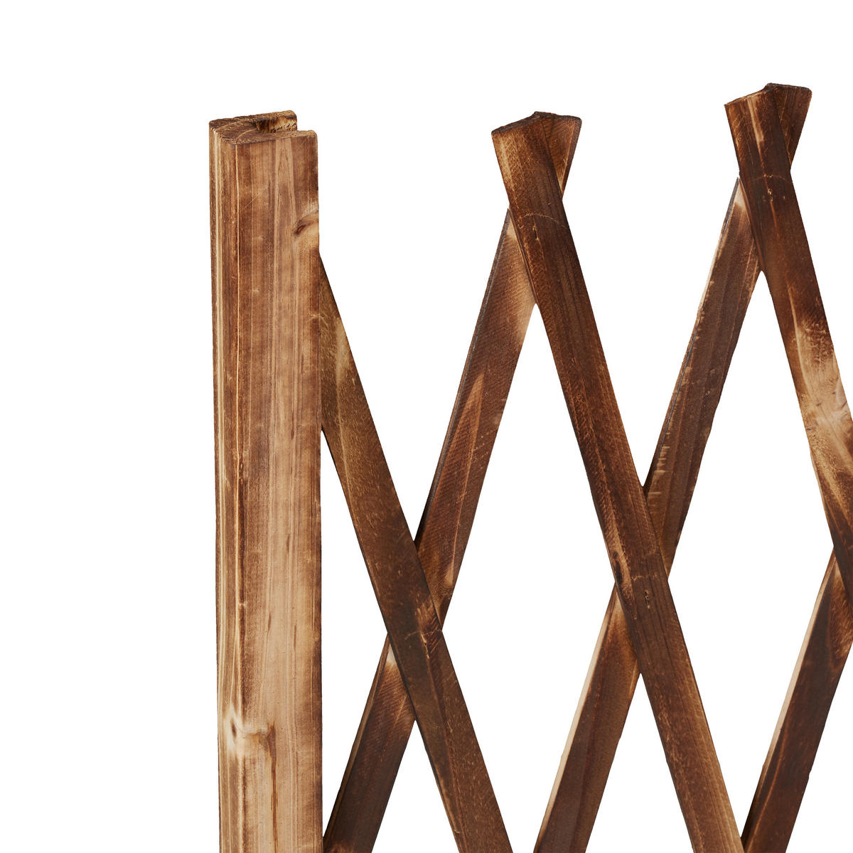 RANKGITTER - Hellbraun, Holz (185/73/28cm) - Relaxdays