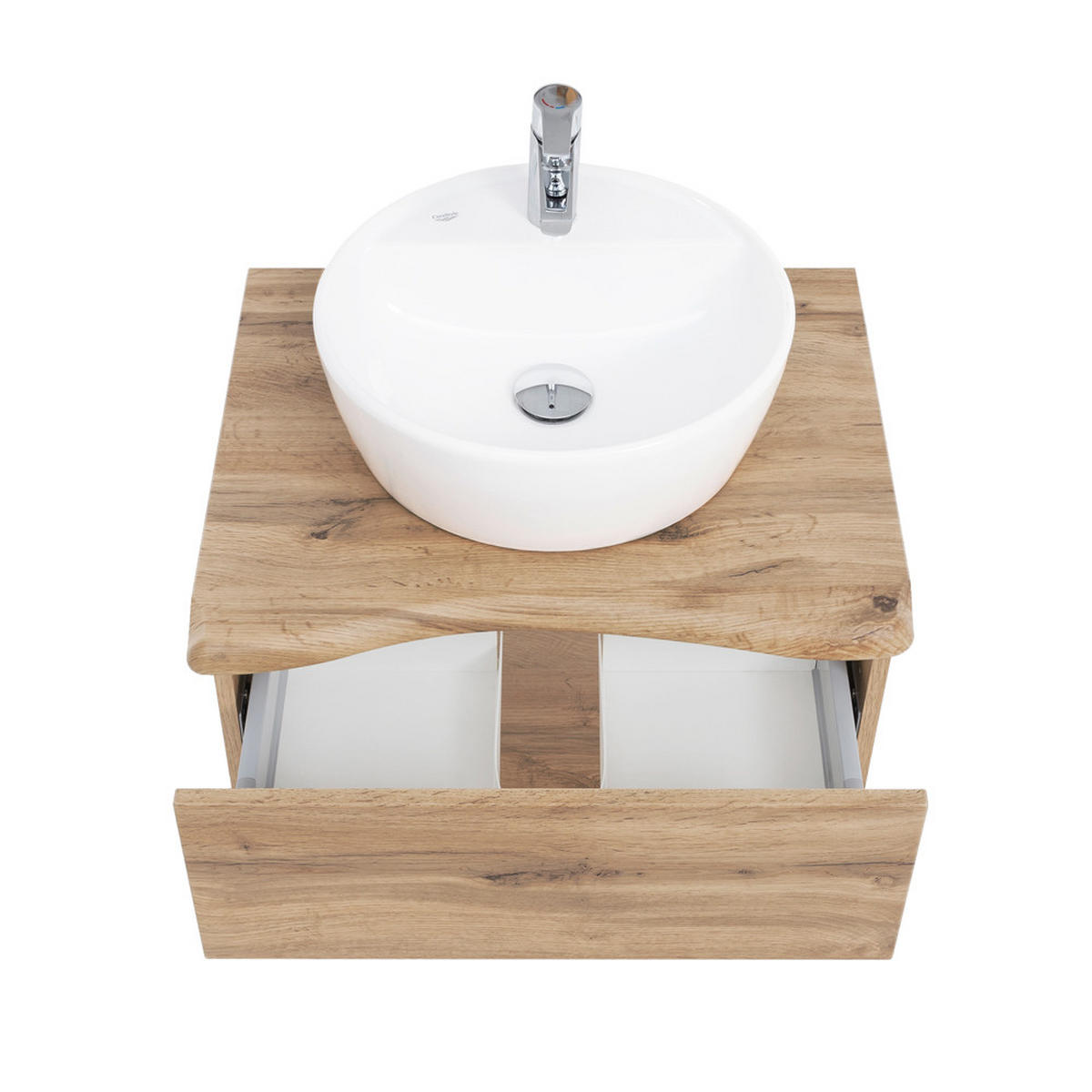 BADMÖBEL-SET 7-TLG. Kahla-03 - Braun, Holzwerkstoff (221/200/52cm) - Lomado