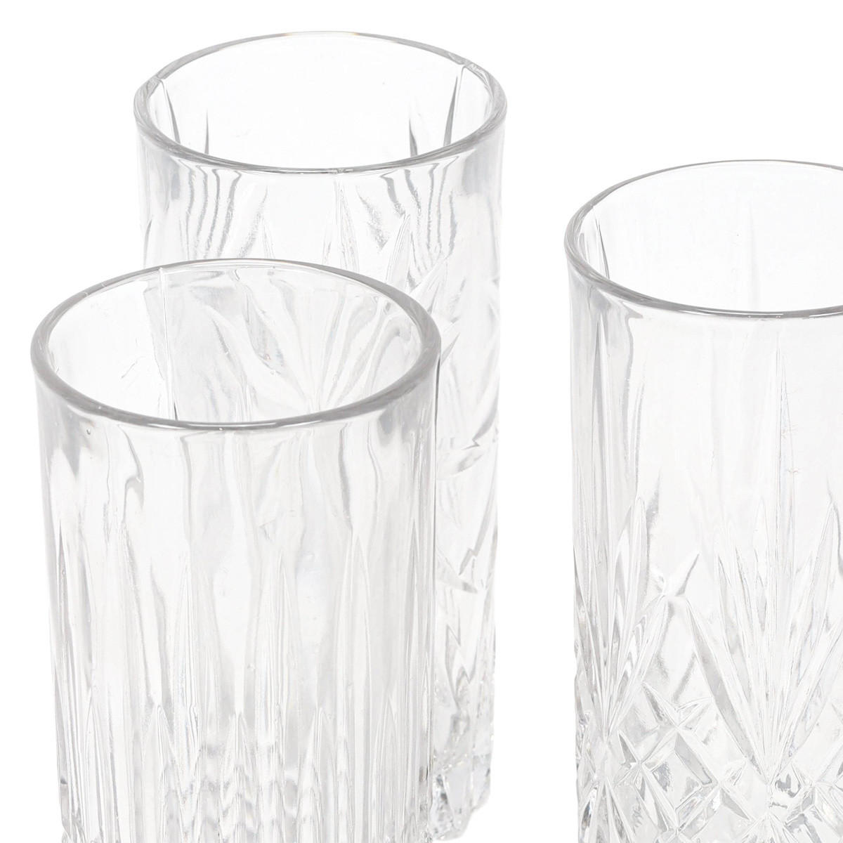 GLÄSERN 3er-Set Transparent 380 ml 7/7/14,5 cm - Transparent, Glas (0.38L) - Excellent Houseware