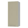 KÜCHENHÄNGESCHRANK Kvantum W4/40 Vanille Matt / Grau Matt 40 / 32,5 / 96cm - Creme/Grau, Holz/Holzwerkstoff (40/96/32.5cm) - Feldmann-Wohnen