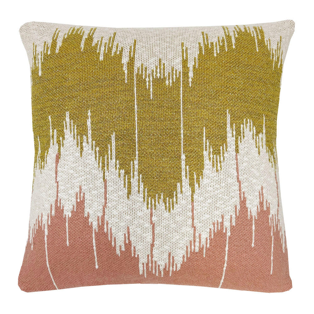 DEKOKISSEN Welle gestrickt Rosa 50x50 - Pink, Textil (50/50/12cm) - Malagoon